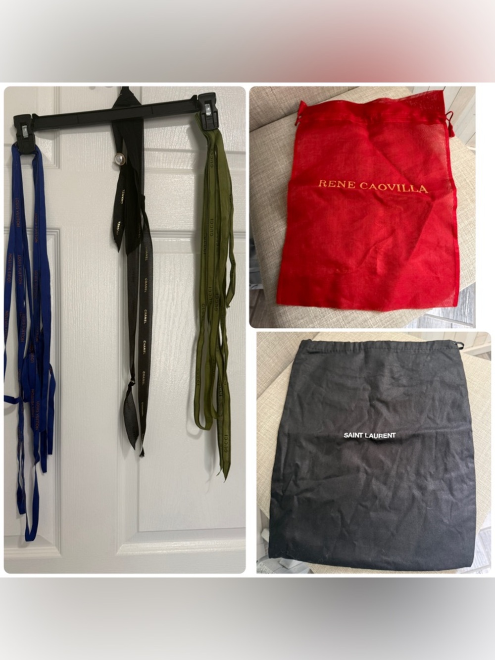 Designer bundle. Dust bags and ribbon